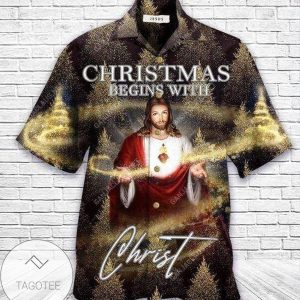 Discover Cool Hawaiian Shirts Christmas Begins WitChrist