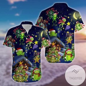 Discover Cool Hawaiian Shirts Christmas Frog Dancing
