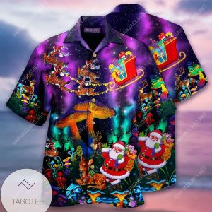 Discover Cool Mushroom Santa Claws Funny Hawaiian Shirts