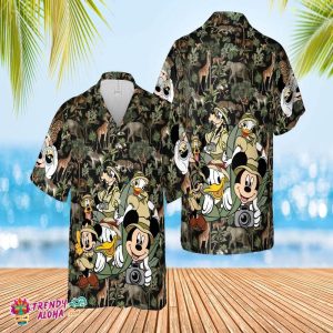 Disney Animal Kingdom Hawaiian Shirt Vintage Animal Kingdom Hawaiian Shirt Mickey Safari Shirt Disney Safari Trip Shirt Safari Mode Shirt