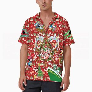 Disney Cruise Hawaiian Christmas World KLA Hawaii Mickey Friends Xmas Shirt
