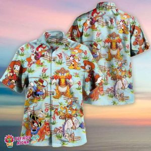 Disney Donald Duck Cowboy Summer Holiday Family KLA Hawaiian Beach Shirt