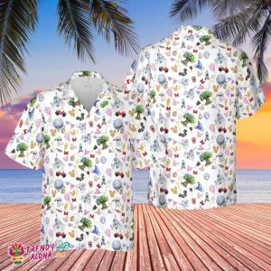 Disney Inspired Hawaiian Shirt, Summer Trip Family Hawaiian Shirt, Mickey Mouse Disney Vibes Shirt, Hawaii Holiday Beach Shirt