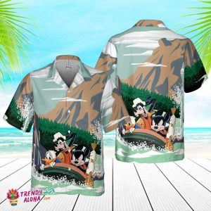 Disney Mickey And Friends Adventure Hawaiian Shirt Vintage Disneyland Grizzly Peak Hawaiian Shirt Disney World California Adventure Shirt