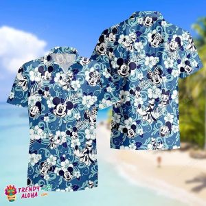 Disney Pirates Caribbean Festive Mickey Friends KLA Hawaiian Shirt