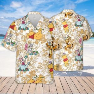 Disney Pooh Hawaiian Shirt with Winnie the Pooh Theme