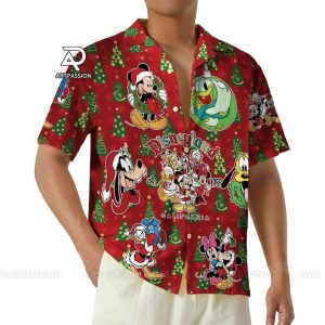 Disneyland Retro Hawaiian Shirts Mickey Friends Disney Christmas Hawaii Theme