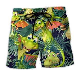 Dragon Love Life Funny Trendy KLA Hawaiian Beach Shorts