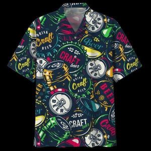 Drink Craft Beer Trendy Hawaiian Shirt