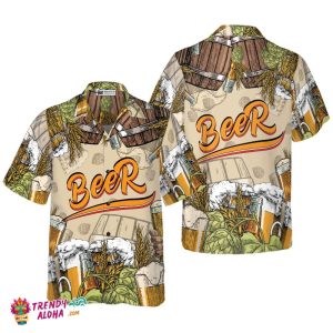 Drinking Beer Hawaiian Shirt