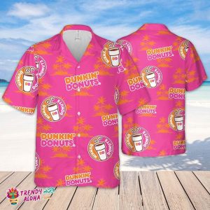 Dunkin Donuts Hawaiian Coconut Island Pattern Hawaiian Beer Lover Shirt, Classic Flowers Beer KLA Shirt