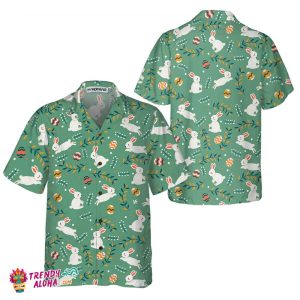 Easter Egg And Bunny Hawaiian Shirt, Easter Bunny Shirt, Funny Easter Shirt & Easter Gift Ideas