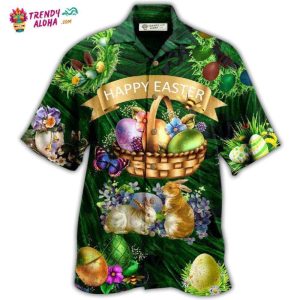 Easter Happy With Bunny Funny Hawaiian Shirt – Trendy KLA