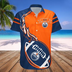 Edmonton Oilers Hawaii Shirt Flame Ball – NHL