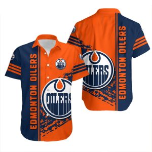 Edmonton Oilers Hawaiian Shirt Quarter Style – NHL