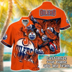 Edmonton Oilers NHL Summer Hawaii Shirt And Tshirt Custom KLA Shirt