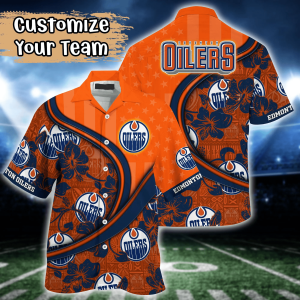 Edmonton Oilers NHL Us Flag Hawaiian Shirt Custom Summer KLA Shirt