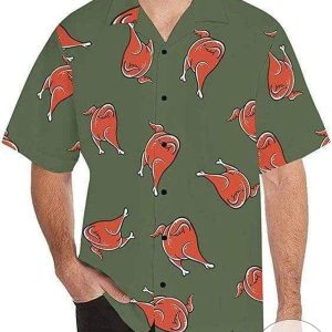 Elegant Thanksgiving Pattern Hawaiian Shirt Elegance Tropical Design