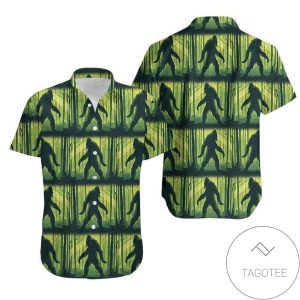 Fantastic Green Bigfoot Elegance Hawaiian Shirt Collection
