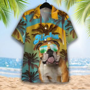 Festive Bulldog Christmas Hawaiian KLA Shirt