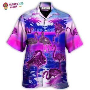 Flamingo – Be A Flamingo In A Flock Of Pigeons Hawaiian Shirt – Trendy KLA