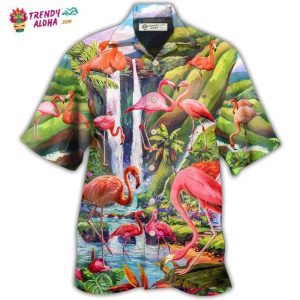 Flamingo Beautiful Landscape Hawaiian Shirt – Trendy KLA