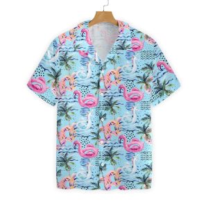 Flamingo Hawaii Shirt Balloon Flamingo Unicorn Summer Pool Trendy Hawaiian Shirt Flamingo KLA Shirt