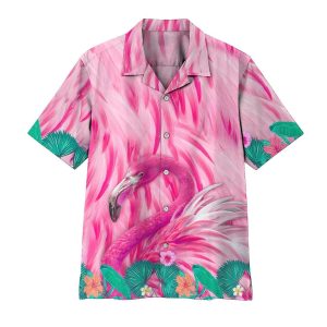 Flamingo Hawaii Shirt Pink Flamingo Trendy Hawaiian Shirt Flamingo KLA Shirt