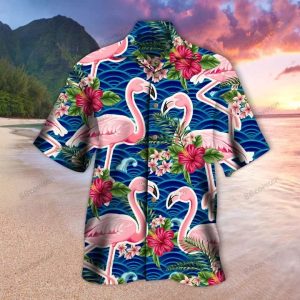 Flamingo Hawaii Shirt, Summer KLA Shirt, Gift For Summer