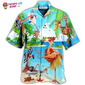 Flamingo Love Beach Amazing Hawaiian Shirt – Trendy KLA