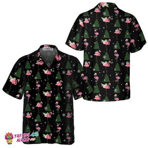 Flamingo Merry Xmas You All Hawaiian Shirt, Funny Christmas Shirt, Best Xmas Gift Idea