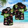 Flamingo Palm Black Tropical Hawaiian Shirt