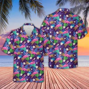 Flamingo Pattern D03 Trendy Hawaiian Shirt