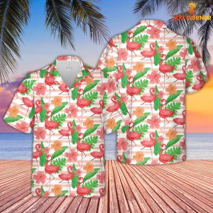 Flamingo Pattern Hawaiian Shirt A True Beach Vacation Look