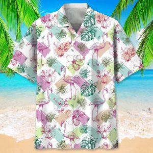 Flamingo Plants Tropical 3D Hawaiian Shirt Vacation Mood On Always