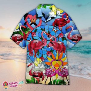 Flamingo Sun Pattern KLA Shirt, KLA Hawaiian Shirts