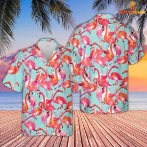 Flamingo Unique Pattern Displayed Classic Hawaiian Shirt 3D