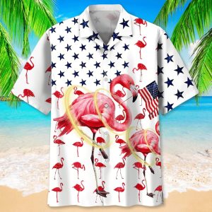 Flamingos Represent Usa Hawaiian Shirt Distinct Design