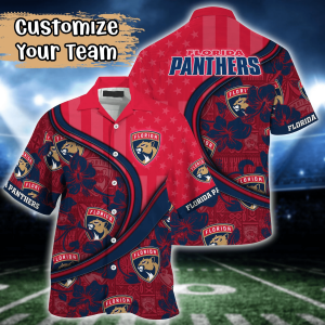 Florida Panthers NHL Us Flag Hawaiian Shirt Custom Summer KLA Shirt