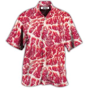 Food Raw Meat Style Funny Hawaiian Shirt