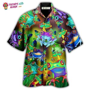 Frog And Mushrooms Love Life Funny Hawaiian Shirt – Trendy KLA