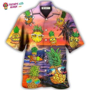 Fruit Pineapple Funny Summer Hawaiian Shirt – Trendy KLA