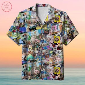 Fun and Vibrant Anime StitcCollection Hawaiian Shirt