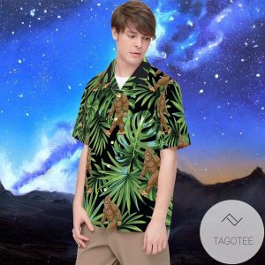Funny Angry Bigfoot Jungle Tropical Hawaiian Shirts