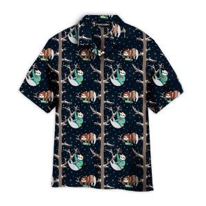 Funny Baby Sloths Sleeping On The Tree Hawaiian Shirt For KLA Shirt