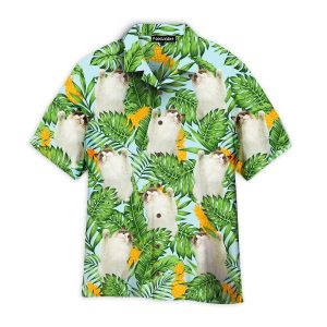 Funny Cat Raising Paw Pineapple Tropical Trendy Hawaiian Shirt For KLA Shirt