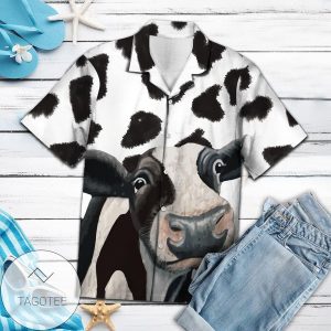 Funny Cow Farmer Design Elegance Hawaiian Shirt Unique Tropical Style