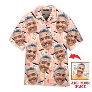Funny Custom Face Happy Guy Number One Dad Gift For Father Custom Hawaiian Shirt