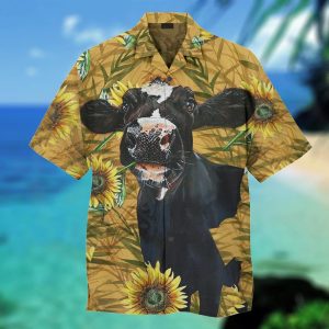 Funny Dairy Cow Trendy Hawaiian Shirt, Cow Trendy Hawaiian Shirt For Summer Gifts