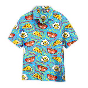 Funny Food Pattern Trendy Hawaiian Shirt For KLA Shirt